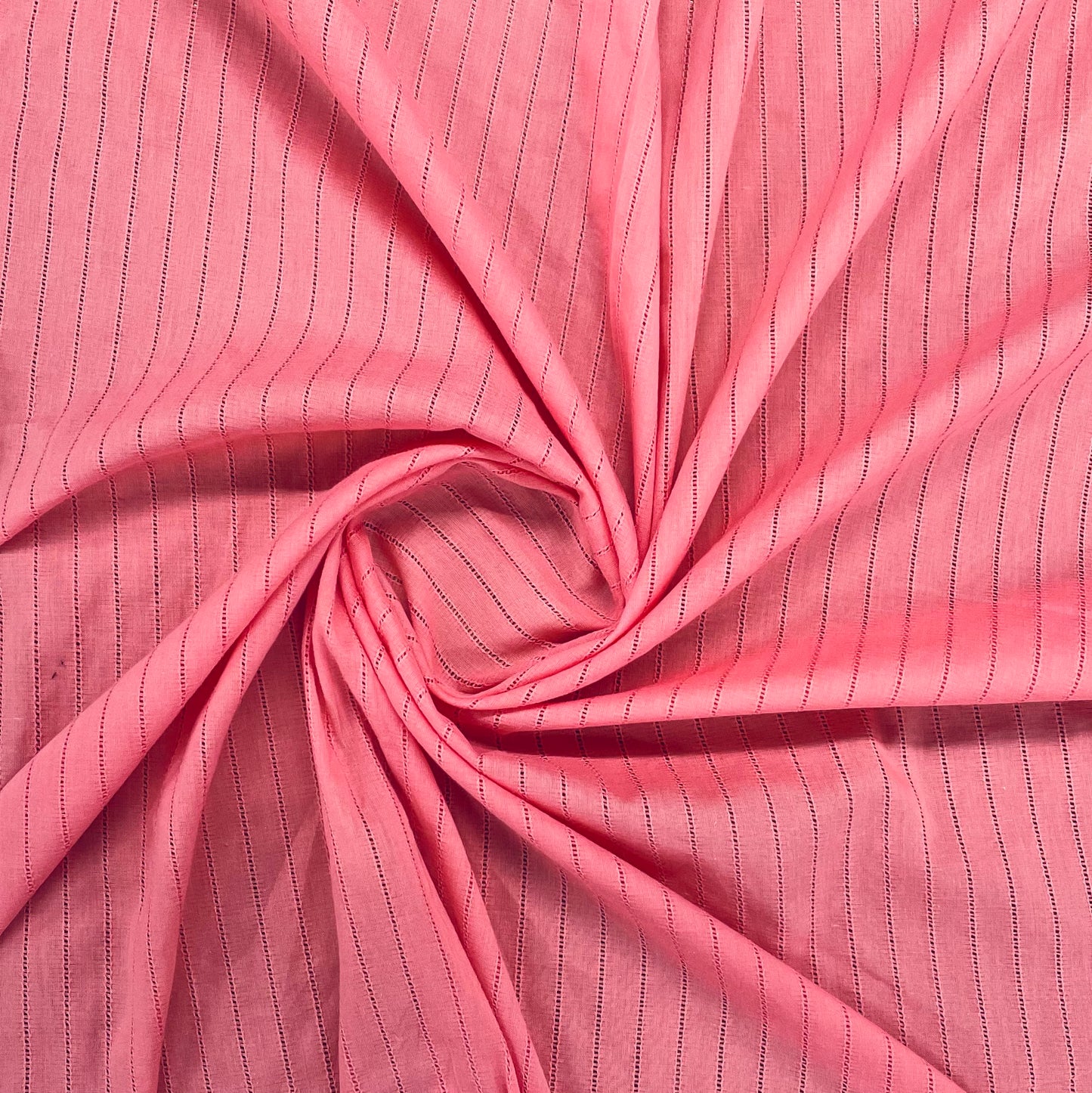 Pink Solid Jacquard Cotton Fabric Trade UNO