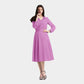 Pink Solid Jacquard Cotton Fabric Trade UNO