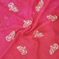 Pink Tie & Dye with Gold Foil Print Rayon Fabric Trade UNO
