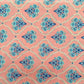Pink & Blue Traditional Print Cotton Fabric Trade UNO
