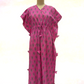 Pink Floral Print Kaftan - TradeUNO