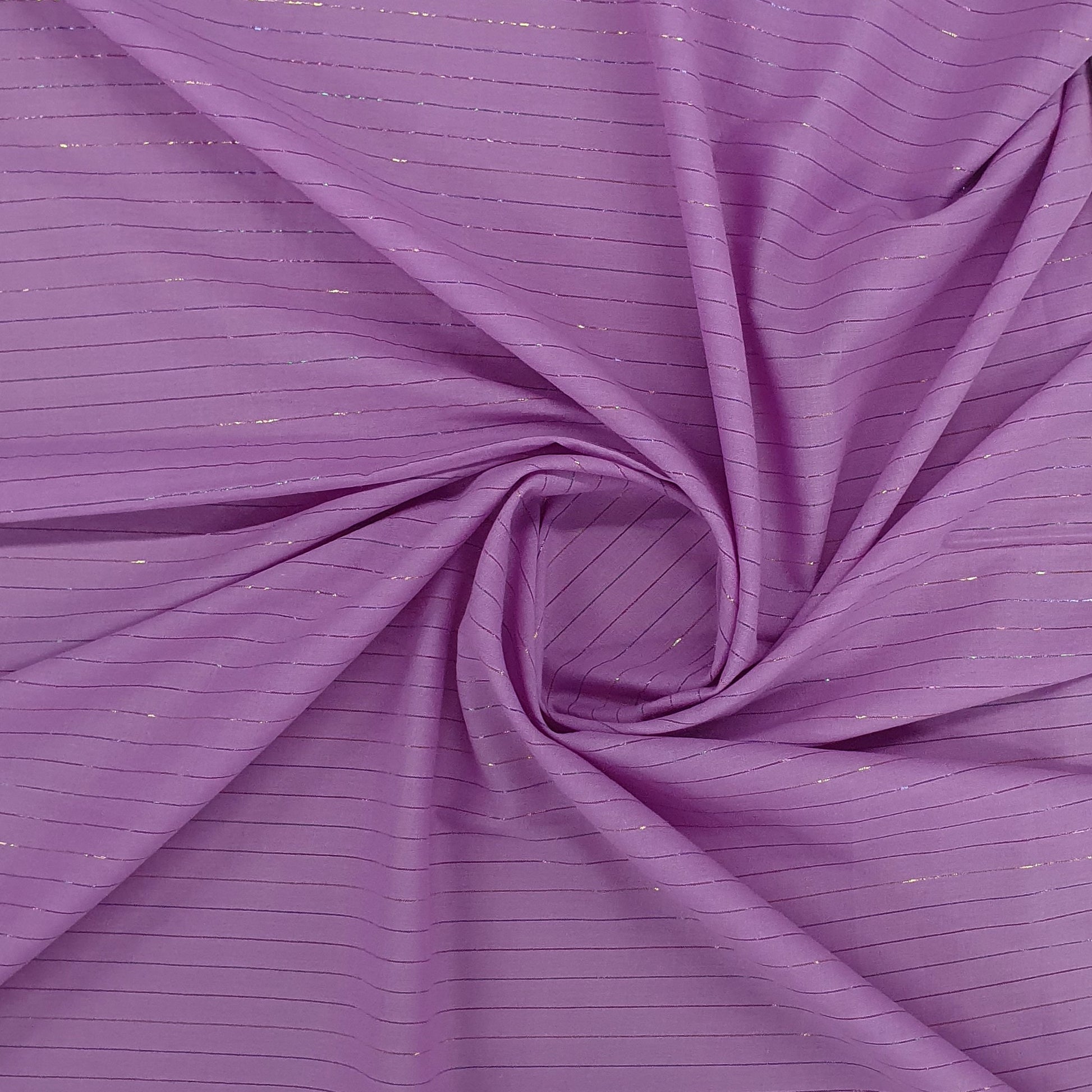 Purple Stripes With Multi Color Lurex Cotton Fabric Trade UNO