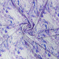 Purple Marble Print Satin Fabric TU 5902 - TradeUNO