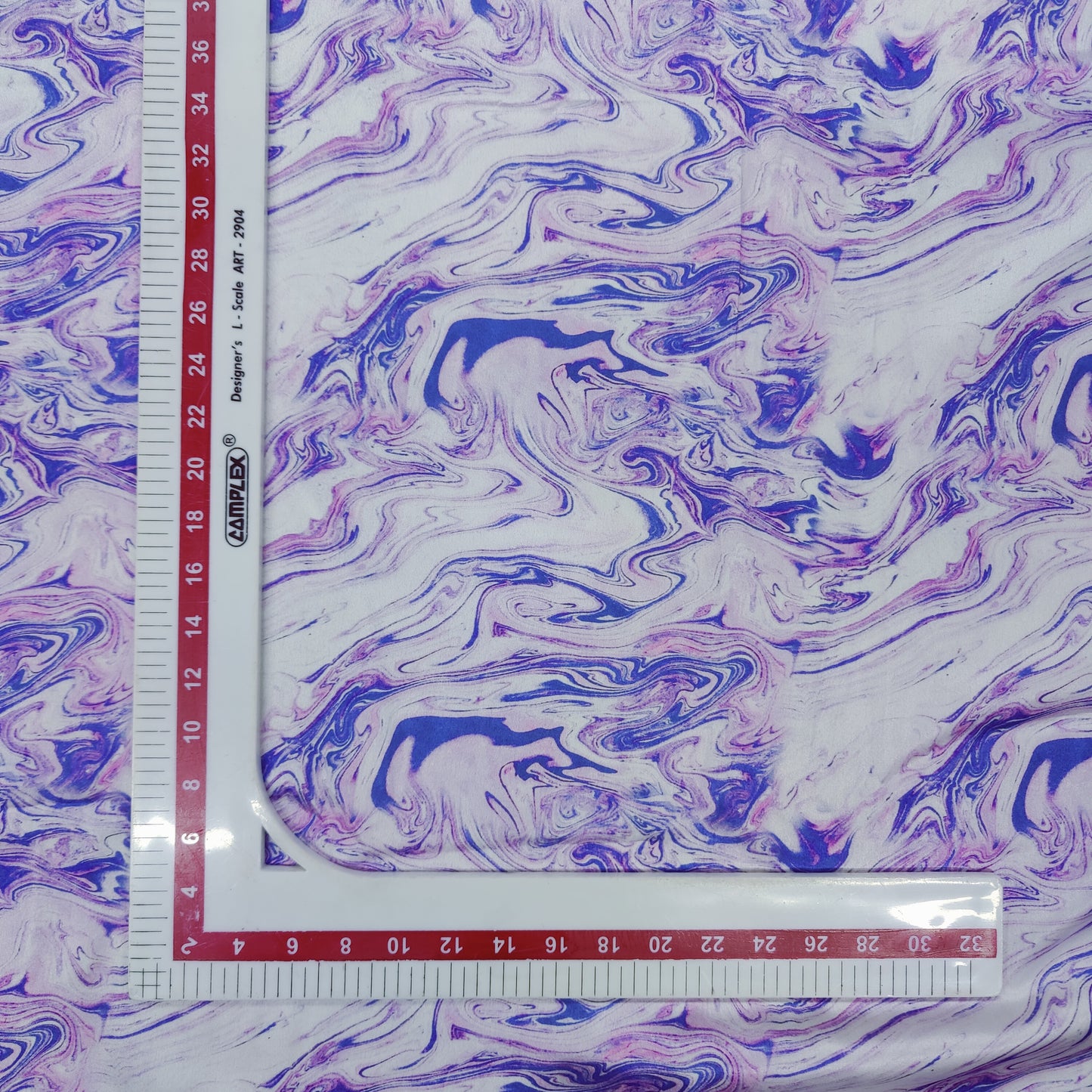 Purple Marble Print Satin Fabric TU 5902 - TradeUNO