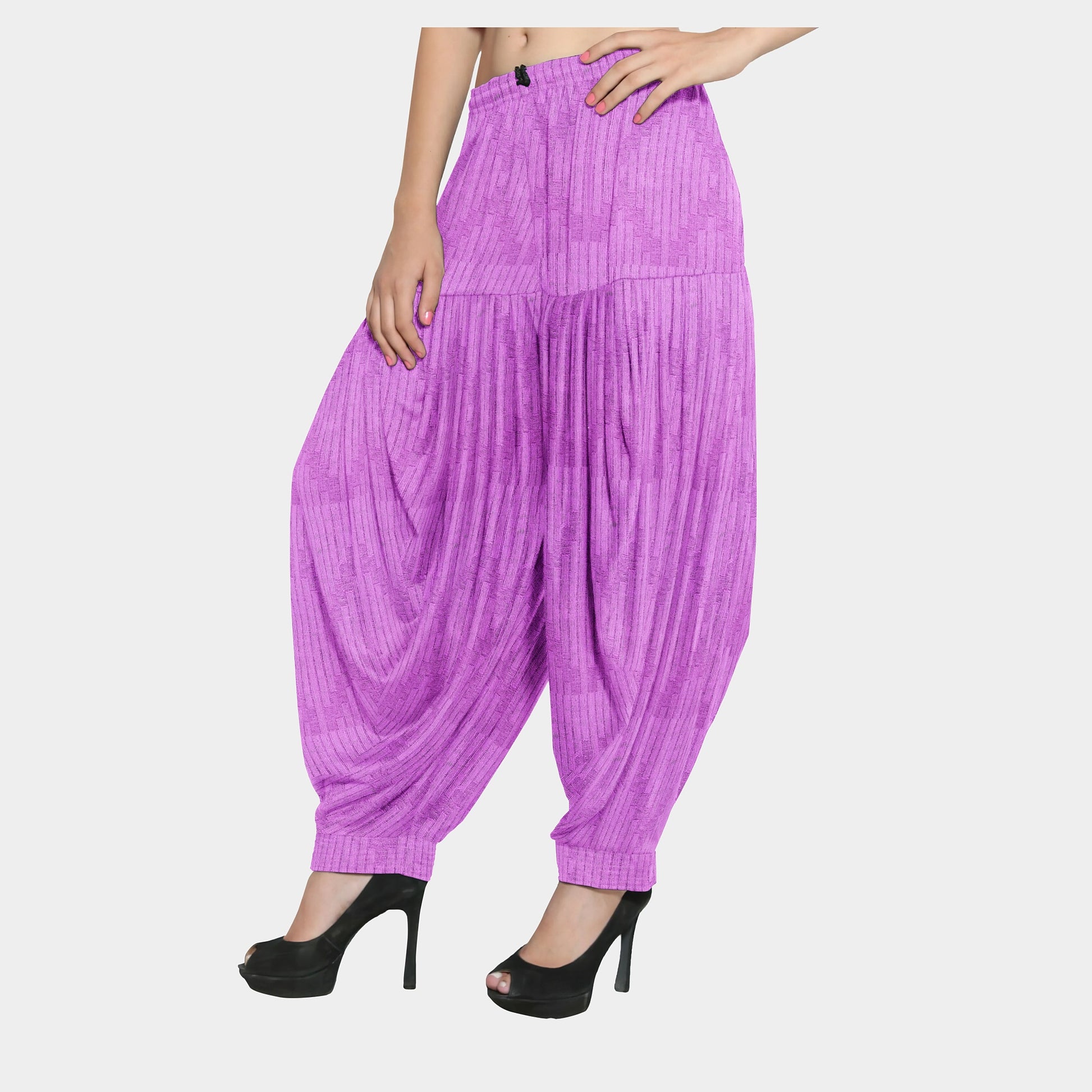 Purple Solid Jacquard Cotton Fabric Trade UNO