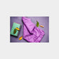 Purple Solid Jacquard Cotton Fabric Trade UNO
