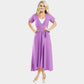 Purple Stripe Jacquard Cotton Fabric Trade UNO
