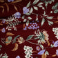 Red Digital Floral Print Rayon Fabric Trade UNO