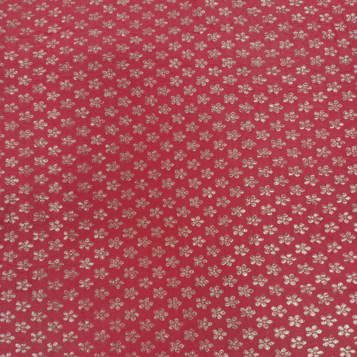 White Jaccquard Viscose Chanderi Dyable Fabric - TradeUNO