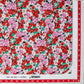 Red & Pink Ditsy Floral Print Moss Crepe Fabric Trade UNO