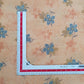 Rust Orange Floral With Foil Print Cotton Slub Fabric Trade UNO