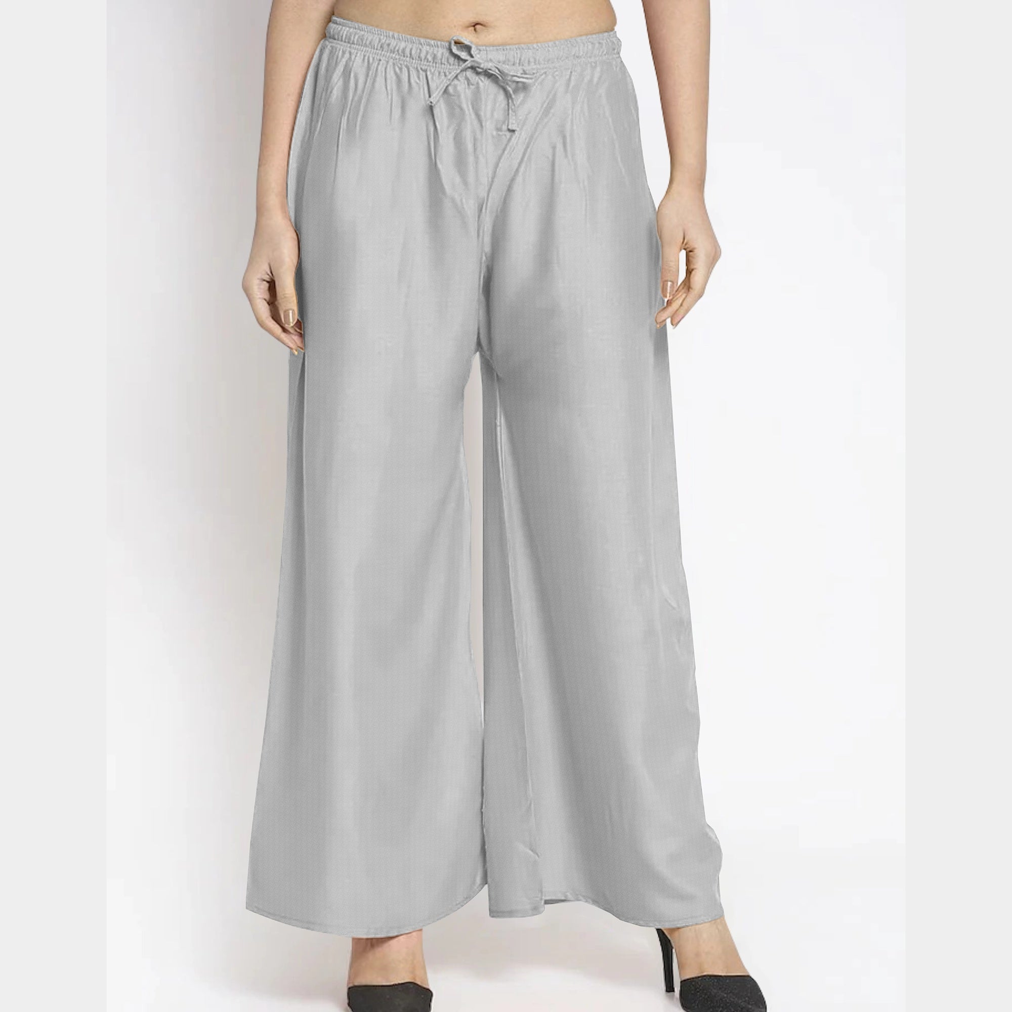 Silver Solid Satin Fabric Trade UNO