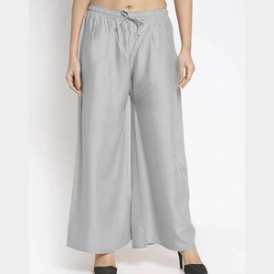 Silver Solid Satin Fabric Trade UNO
