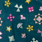 Teal Blue Embroidery With Mirror Sequence Georgette Fabric - TradeUNO