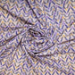 Purple & Yellow Chevron Pattern Viscose Voile Fabric Trade Uno