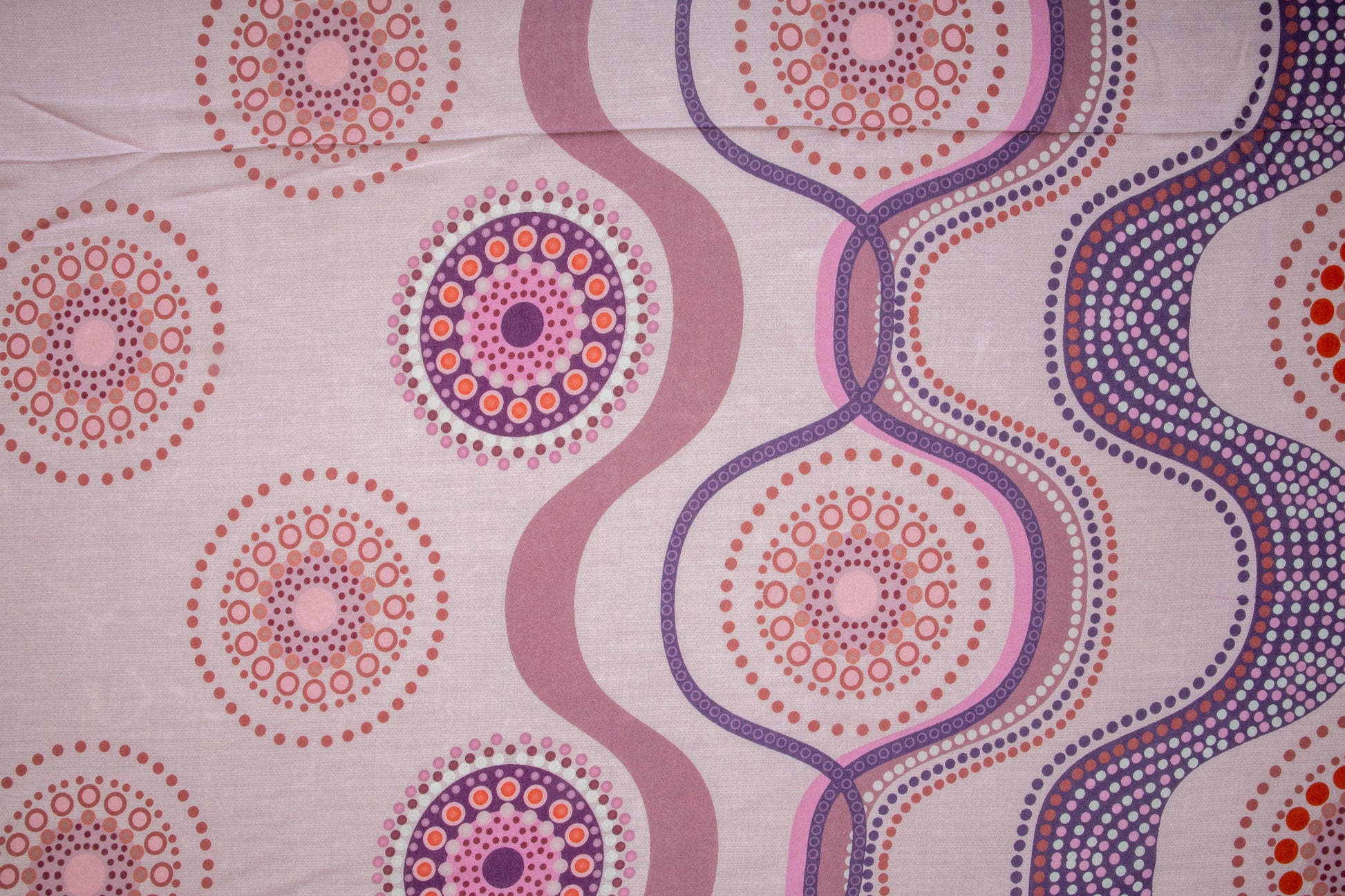 Pink Digital Print Russian Silk Fabric Trade UNO