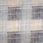 White & Grey Geometrical Print Russian Silk Fabric Trade UNO