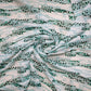 Cream Animal Print Russian Silk Fabric Trade UNO
