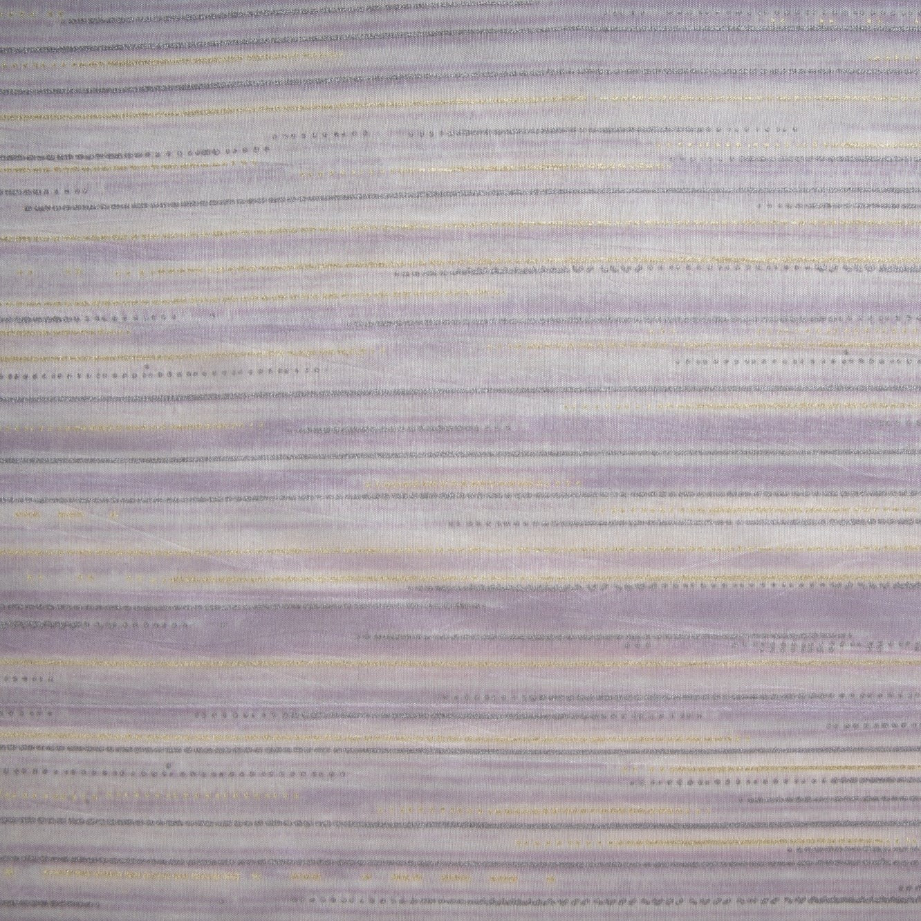 Lilac Foil Print Tusser Silk Fabric Trade UNO