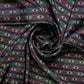 Black Traditional Print Upada Silk Fabric Trade UNO