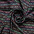 Black Traditional Print Upada Silk Fabric Trade UNO