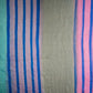 Grey & Pink Stripes Tabby Silk Fabric Trade UNO