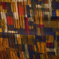 Multi Color Abstract Print Pure Silk Fabric Trade UNO