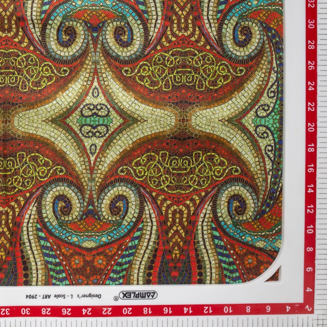 Multi Color Digital Print Pure Silk Fabric Trade UNO