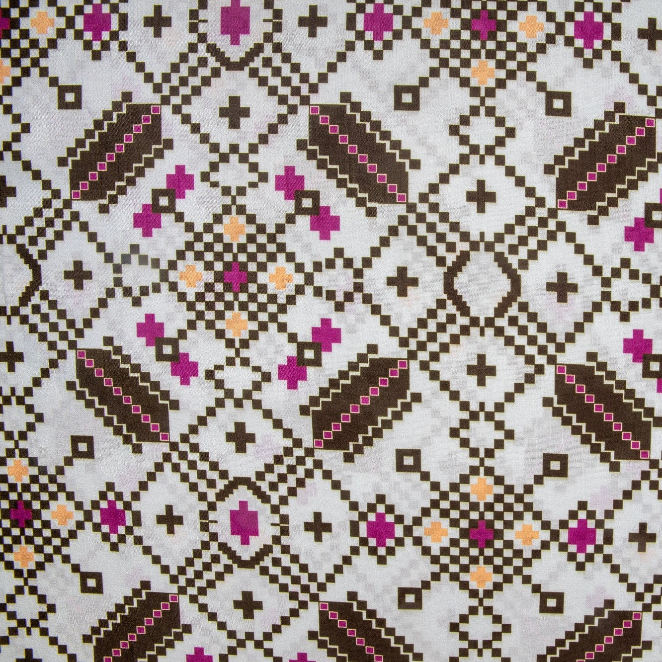 Sea Green Patola Traditional Print Dupion Silk Fabric Trade UNO