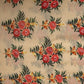Beige Mughal Traditional Print Cotton Silk Fabric Trade UNO