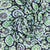 Black & Green HandBlock Print Cotton Fabric Trade UNO