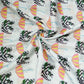 White Traditional Print Cotton Silk Fabric Trade UNO