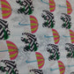 White Traditional Print Cotton Silk Fabric Trade UNO