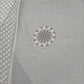 Grey Geometrical Print Cotton Silk Fabric Trade UNO