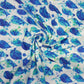 White & Blue Digital Print Modal Fabric Trade UNO