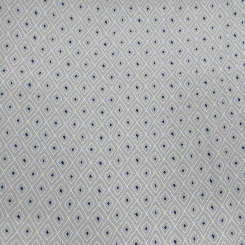 Grey Geometrical Print Rayon Fabric