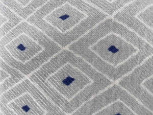Grey Geometrical Print Rayon Fabric