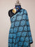 Viscose Shawl, Size 70x180  Black _ Blue Color Sequence Thread Embroidery Traditional Work Shawl (TU-2974) Trade UNO