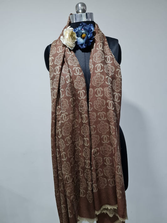 Silk Shawl, Size 70x180 Pink Paisley Print Shawl (TU-2932) Trade UNO