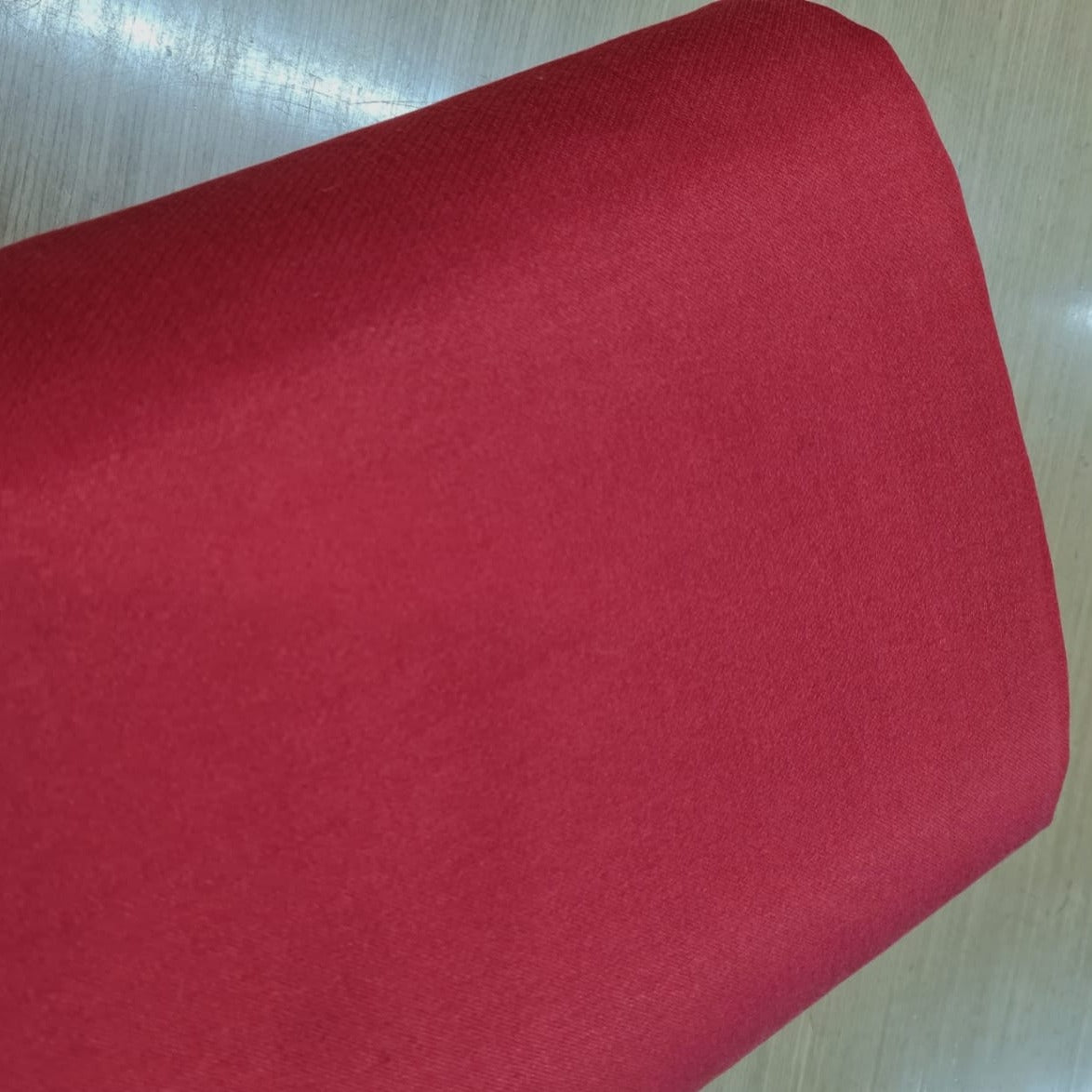Red Maroon Solid Cotton Satin Fabric Trade UNO