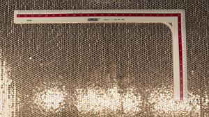 Golden Ombre Sequence Net Fabric Trade UNO