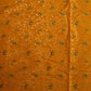 Saffron Orange With Golden Floral Brocade Fabric Trade UNO