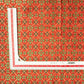 Orange With Golden Floral Brocade Fabric Trade UNO