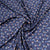 Blue Floral Print Viscose Fabric Plain Weave 44 Inches