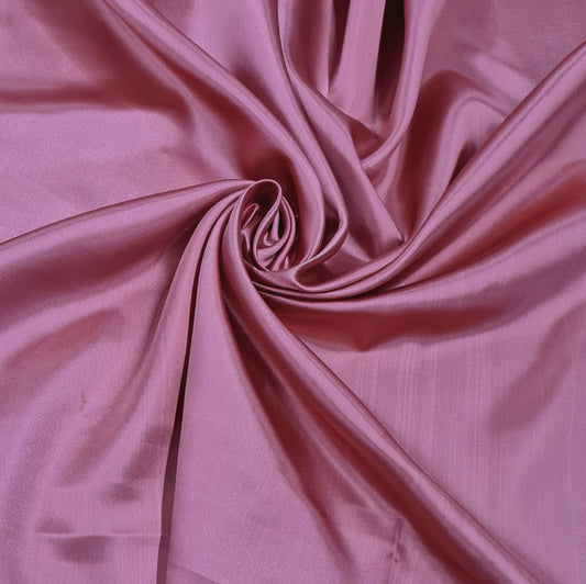 Baby Pink Solid Poly Satin Fabric Trade UNO