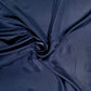 Navy Blue Solid Poly Satin Fabric Trade UNO