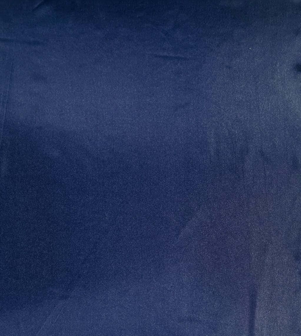 Navy Blue Solid Poly Satin Fabric Trade UNO
