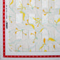 White Floral Digital Print Poly Crepe Fabric Trade UNO