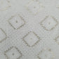 White & Gold Sequence Thread Embroidery Dyeable Georgette Fabric Trade UNO