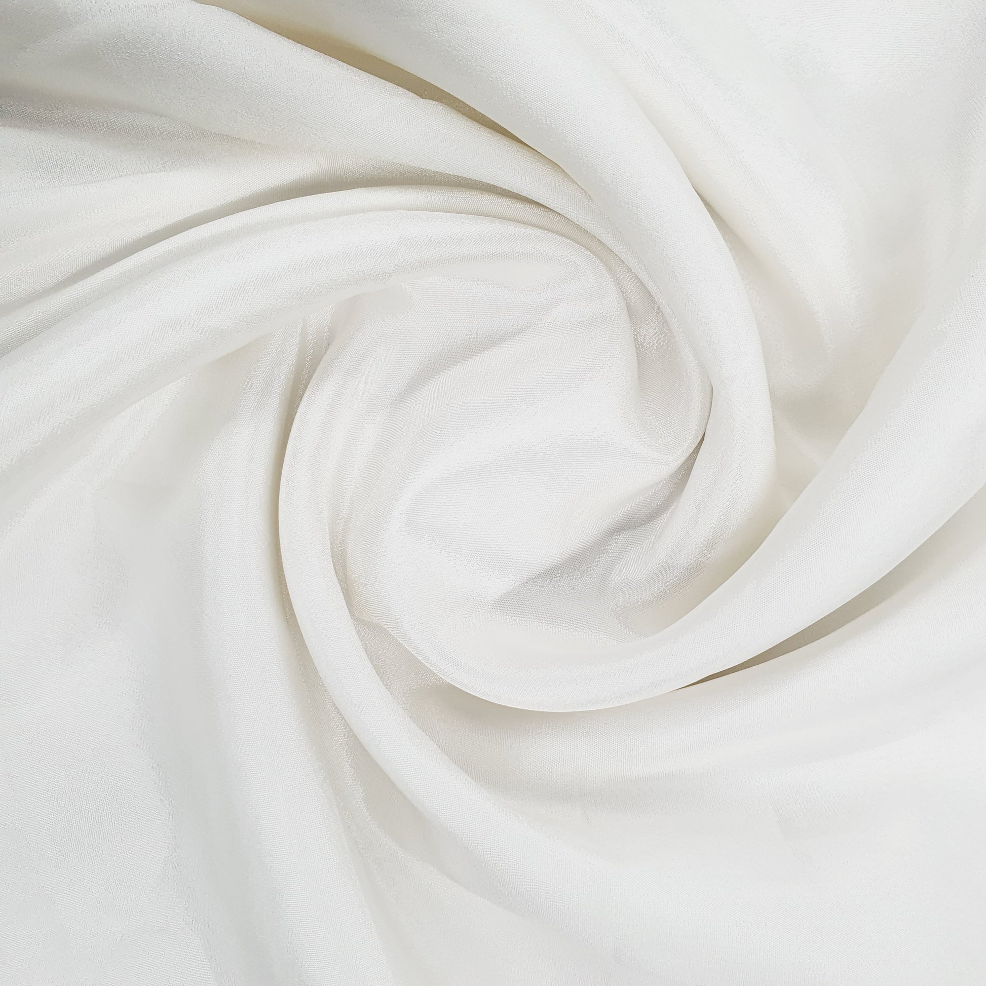 White Solid Crape Dyeable Fabric Trade UNO